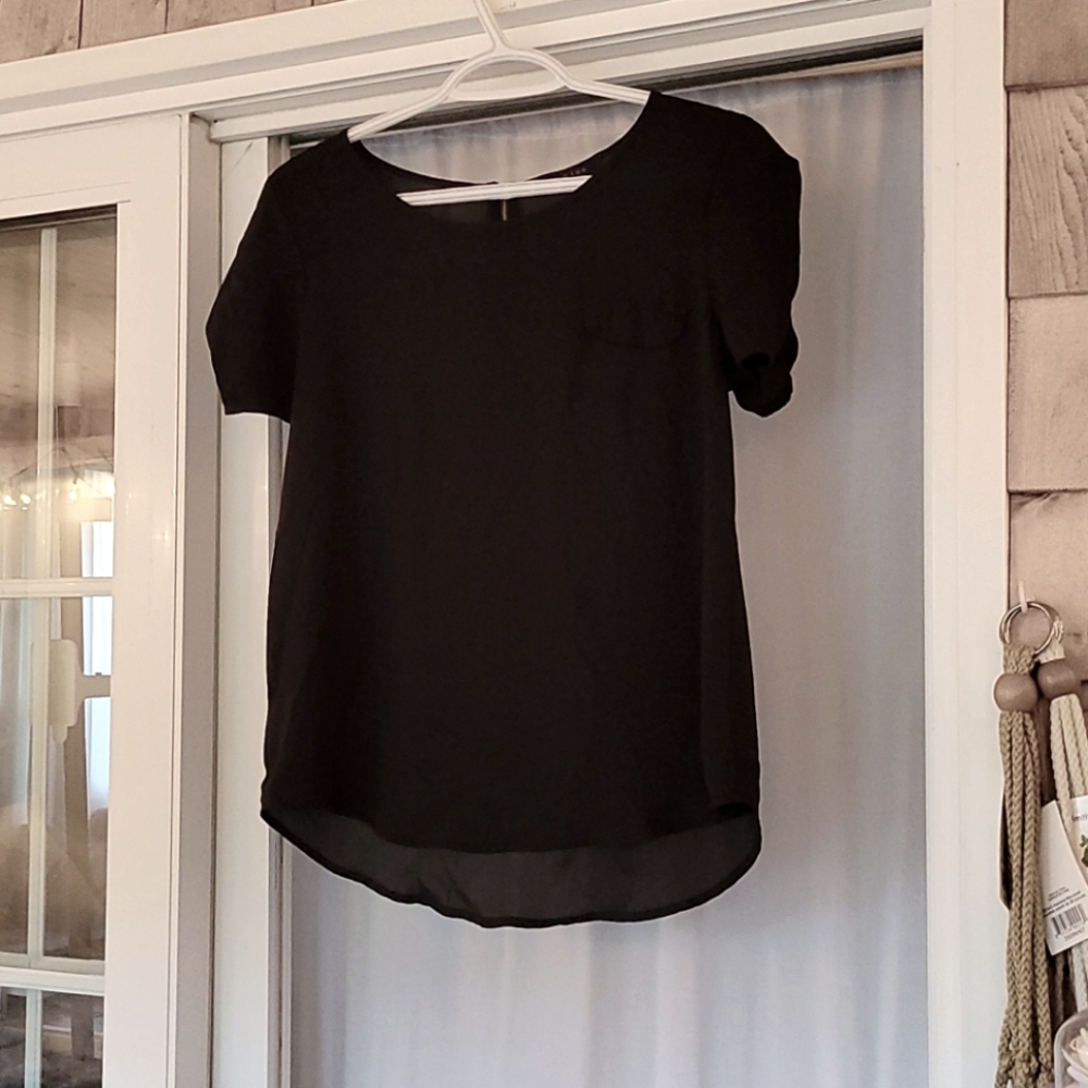 Sheer black top